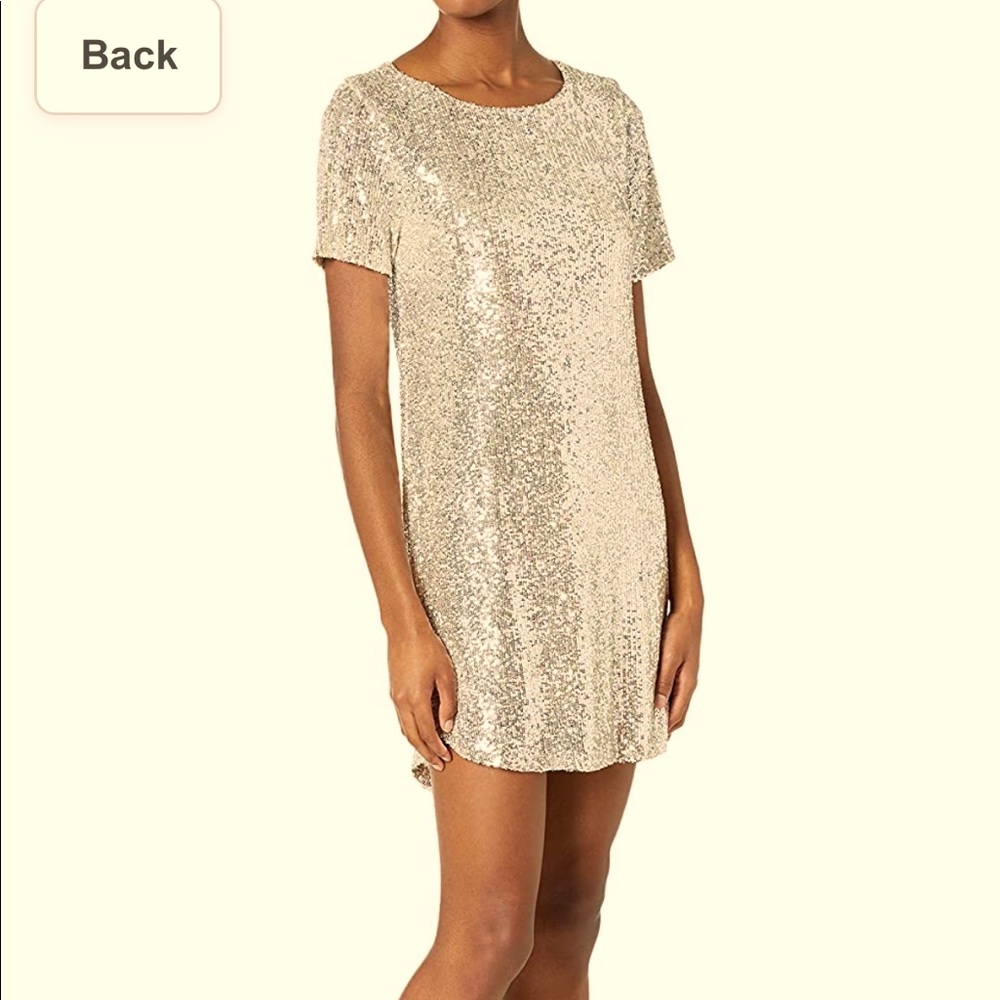 BB DAKOTA GOLD SPARKLE DRESS NWT SIZE XS